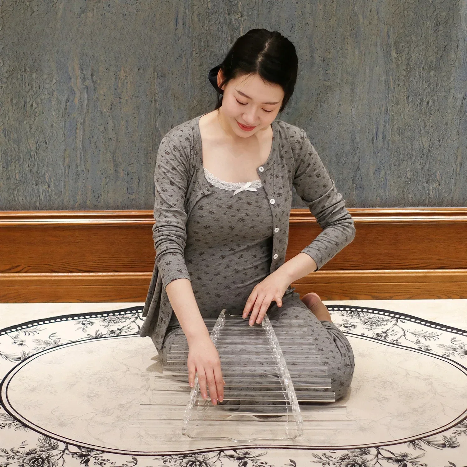YUN QI QING YIN 2026 New Crystal Soul 10 Tones Crystal Harp Sound Healing Instrument, Factory Direct Supply