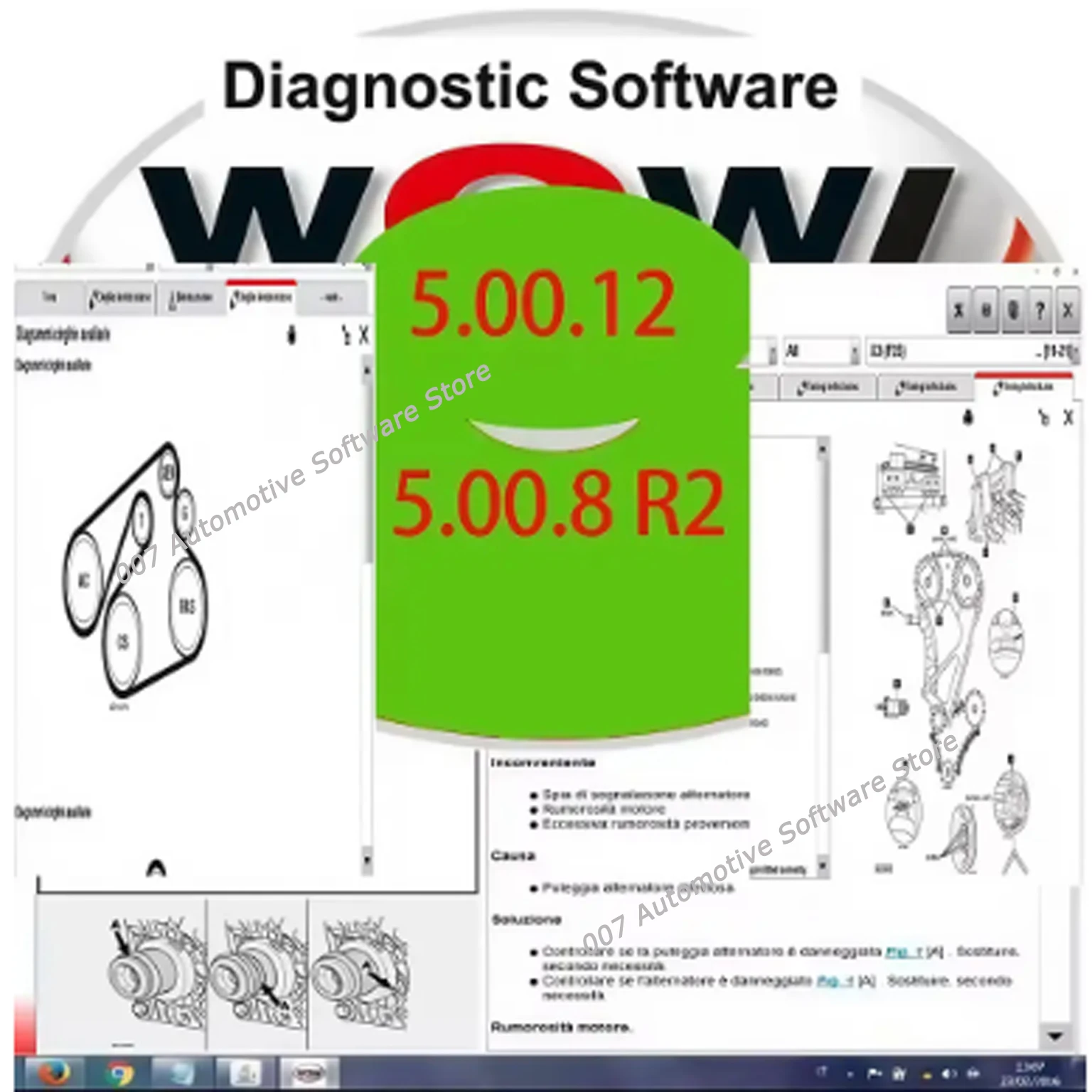 2025 NEW Wurth WOW 5.00.12 And HAYNES pro Vivid 2015.1 Automotive Diagnostic & Repair Software Multilingual Version