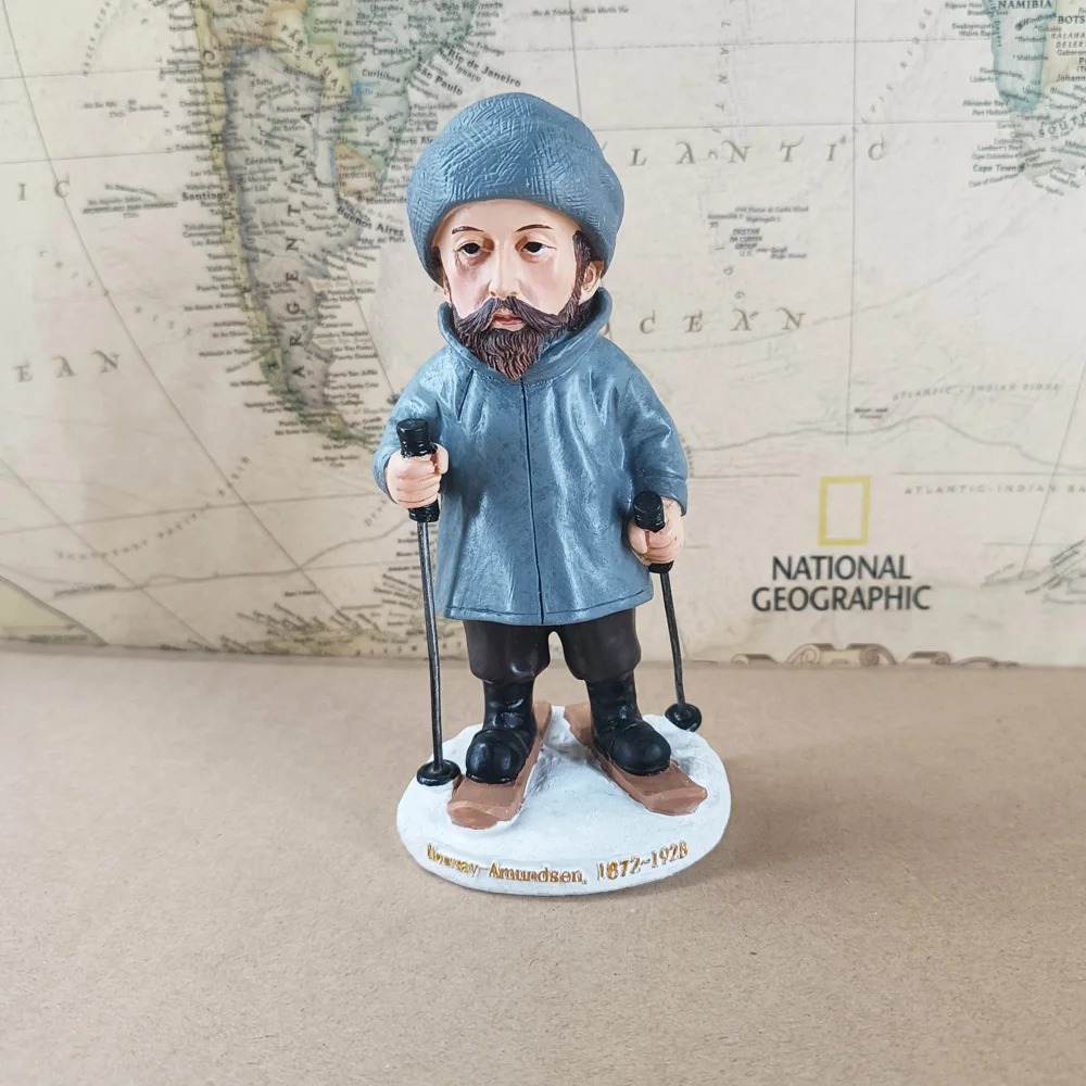 Kongeriket-figura de la famosa persona del mundo, juguete de regalo, Noreg, Noruega, Vikingar, Explorer, Roald, Amundsen