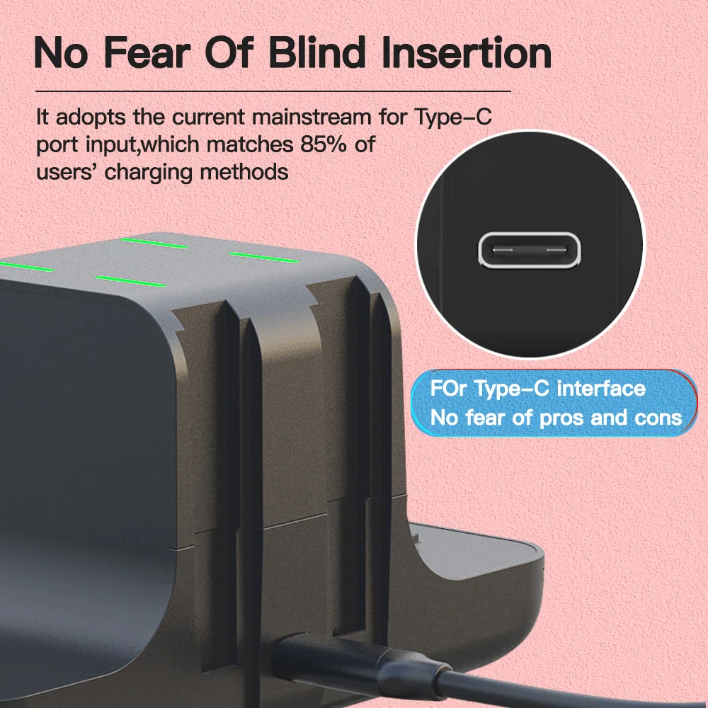 Per Nintend Switch joycon Charger controller a 4 porte Dock Station di ricarica per Switch Holder Charger Switch NS OLED accessori