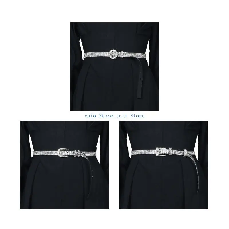 

X7XB Fashion Male Female Pin Buckle Belt Adjustable Waist Straps for Shirt