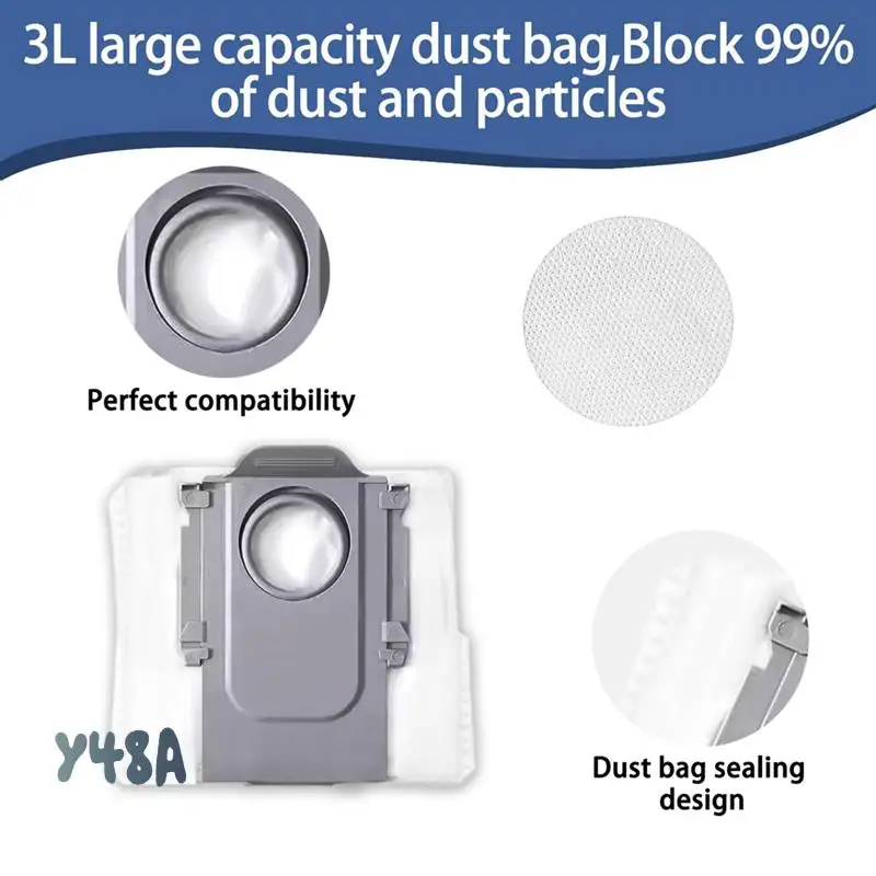 

Accessories Kit For Roborock QV 35A / QR 798 Vacuum Cleaner Parts Main Side Brush HEPA Filter Mop Cloth Dust Bag-Y48A