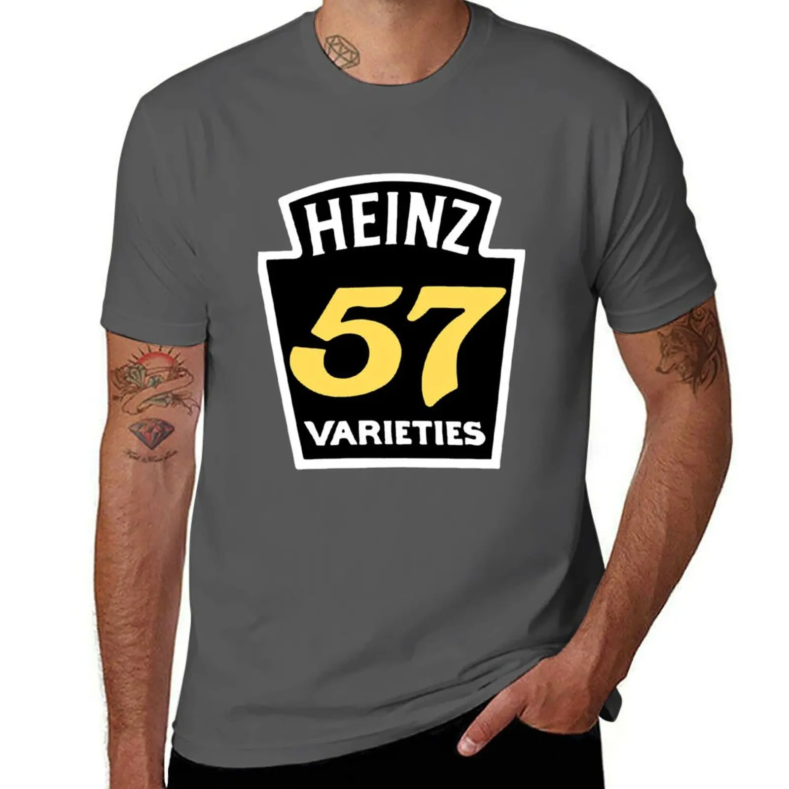 Heinz 57 T-Shirt Sports Casual Short Sleeve Cotton Tee