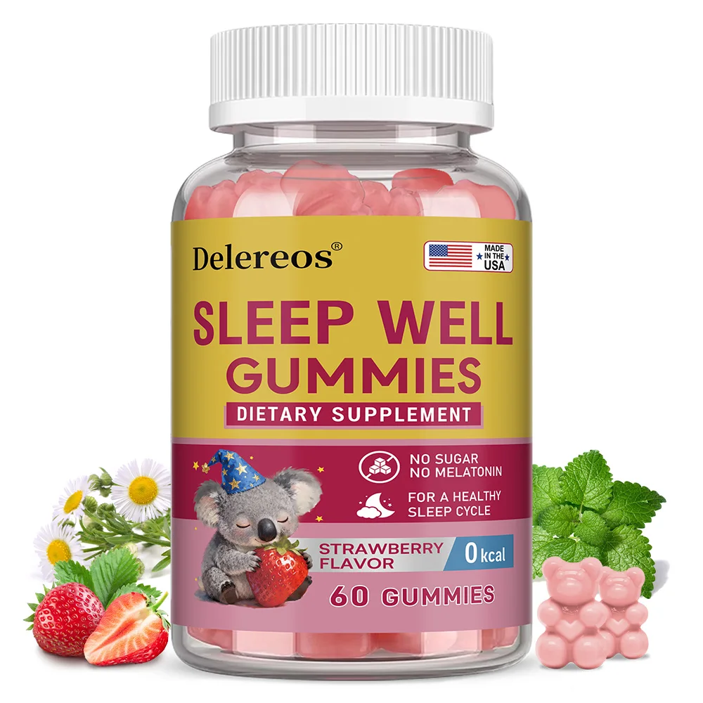 Sleep Well Gummies - Sleep Support, Stress Relief, Improved Sleep Quality, Boosted Energy Production, Increased Vitality
