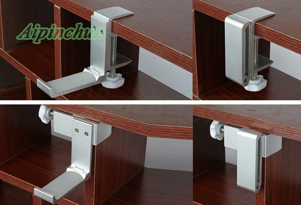 범용 알루미늄 합금 헤드폰 홀더, 헤드셋 브래킷 행거, 금속 벽 클램프 후크, 접이식 이어폰 스탠드, 데스크탑 마운트