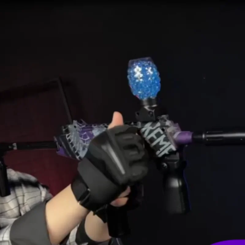 MP9 اليد الذاتي في واحد قاذفة الكرة الكريستال الكهربائية بنين بنات في الهواء الطلق التفاعلية محاكاة معركة لعبة نموذج هدية #6