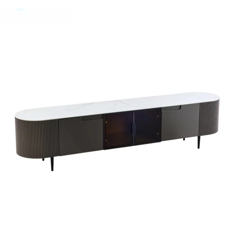 Modern Tv Stand Living Room Tv Table with Tv Stand Carbon Steel Tripod view 3