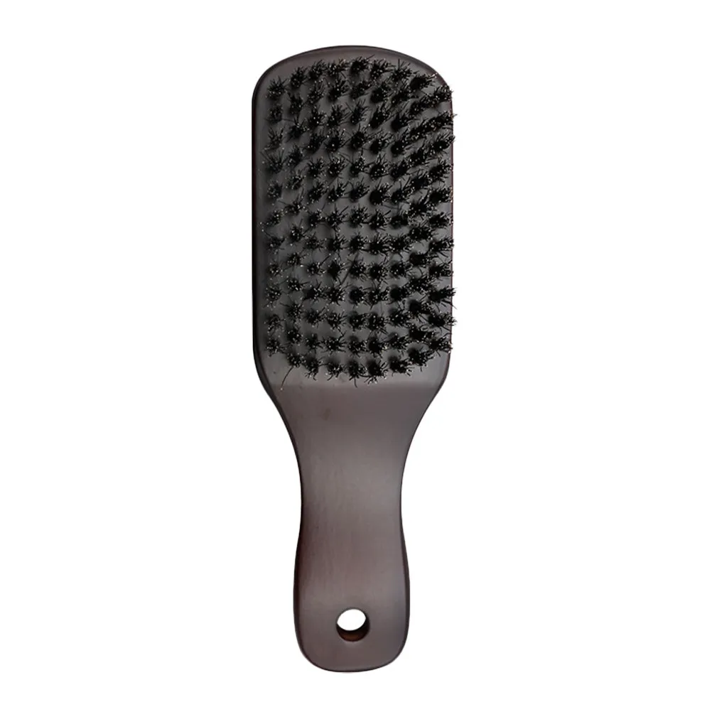 1Pcs Beard Brush Dark Brown Premium Material Durable Handheld Grooming Tool Home Use Personal Care Mustache Cleaning Tool