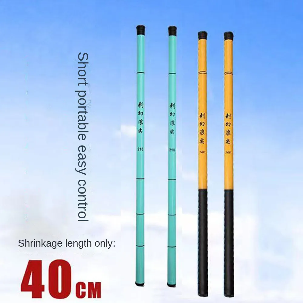 

40cm Storage Telescopic Fishing Rod Ultra Short 1.8m-3.6m Length Mini Fishing Pole Thin Ultralight Fishing Hand Pole Freshwater