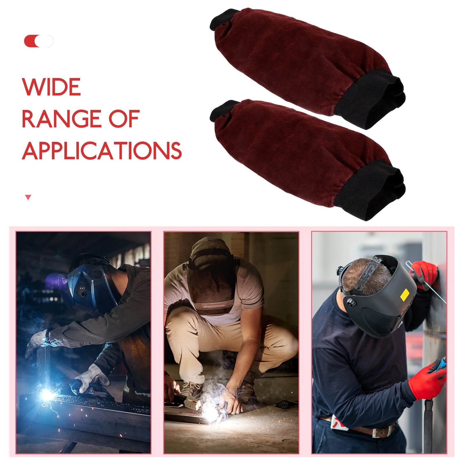 

1 Pair Electric Welding Arm Sleeves Flame Resistant Heat Protection For Work Gardening Camping Grilling Wood Stoves Protective