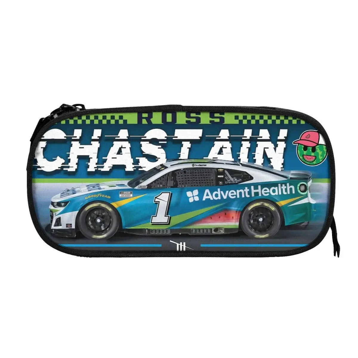 Ross Chastain 1 Big Capacity Pencil Pen Case Office College School Large Storage Bag Pouch Holder Box Organizer