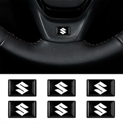 Pegatinas de epoxi 3D para Interior de coche, 10 piezas, calcomanías decorativas, accesorios para Suzuki Vitara Swift Ignis Kizashi SX4 Baleno Ertiga 2016