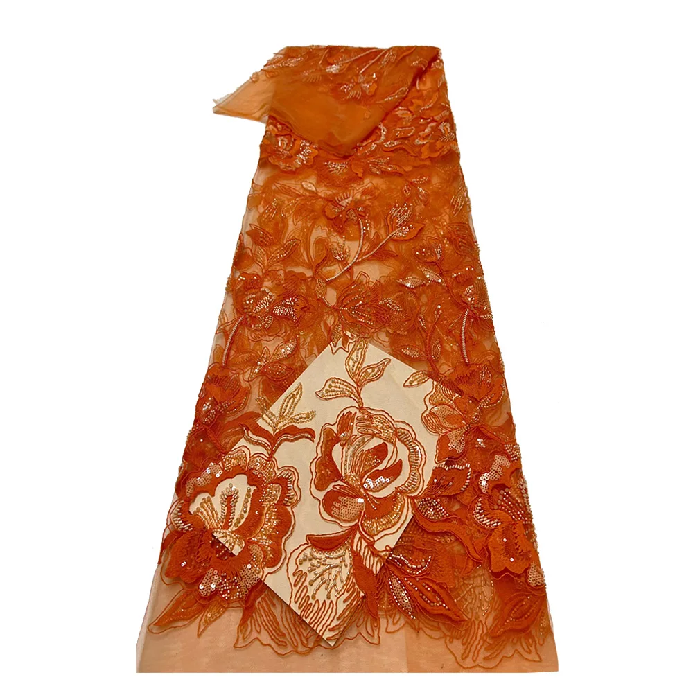 

Африканская кружевная ткань с блестками, французская ткань с вышивкой бисером, нигерийское женское платье, тюлевое кружевное платье, вечерние свадебные платья