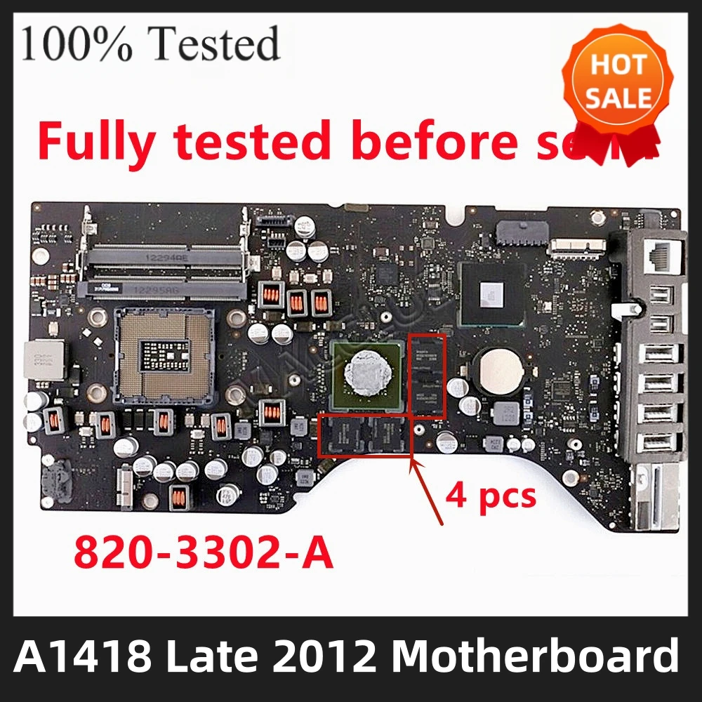 

661-7102 820-3302-A A1418 logic board for iMac 21.5" Late 2012 MD094 NVIDIA GT 650M Logic Board Motherboard