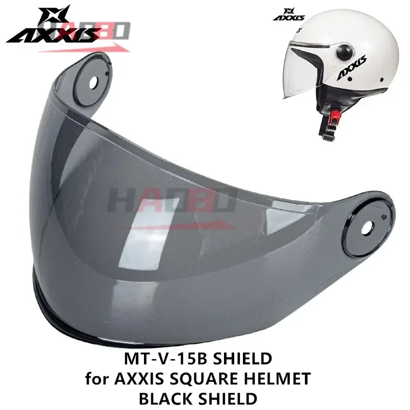 Original AXXIS MT-V-15B Square Helmet Lens Original Color Visors Half Helmet Windshield Accessories