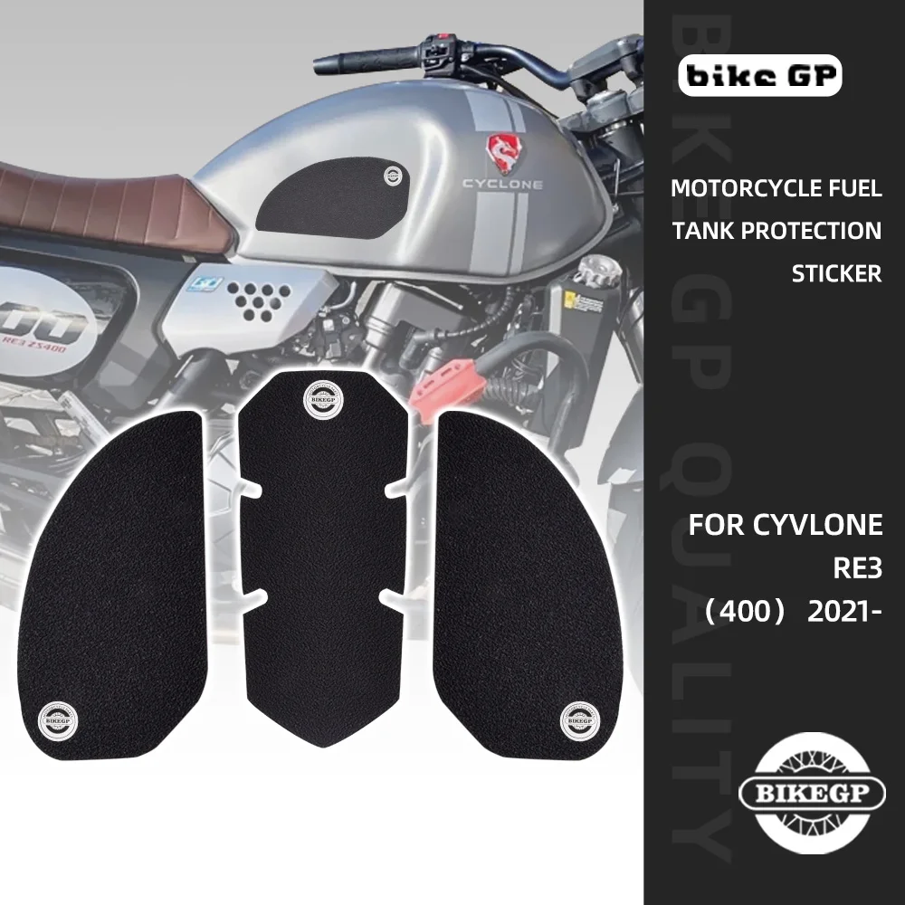 

BIKE GP Anti Slip Fuel Tank Pad Sticker For HONDA GB350 CB350RS Cyclone RE3 3pcs Matte Cover Guard Motorcycle Accessories