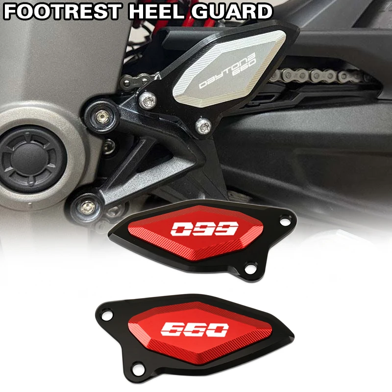 Fit For Daytona 660 2024 2025 Footrest Heel Guard Cover Rearsets Foot Rest Peg Protector Motorcycle Accessories