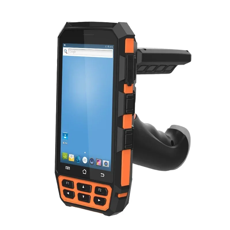Android mobile long range 1D 2D barcode scanner uhf rfid handheld reader