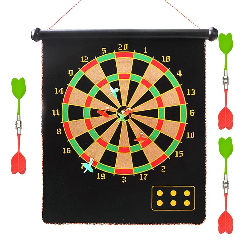 12/15/17 Inches Double Sided Magnetic Darts Set for Indoor Shooting Game