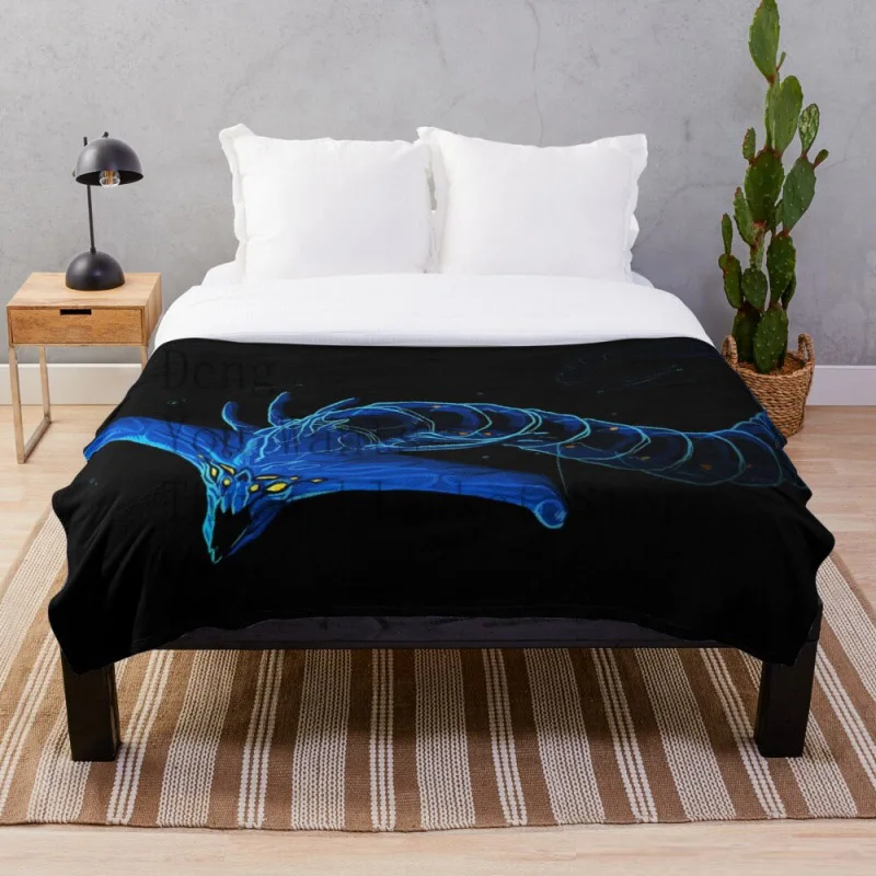 Subnautica Ghost Leviathan Throw Throw blanket  Soft Printing Family Car and Sofa Bed throws Summer Office Quilts