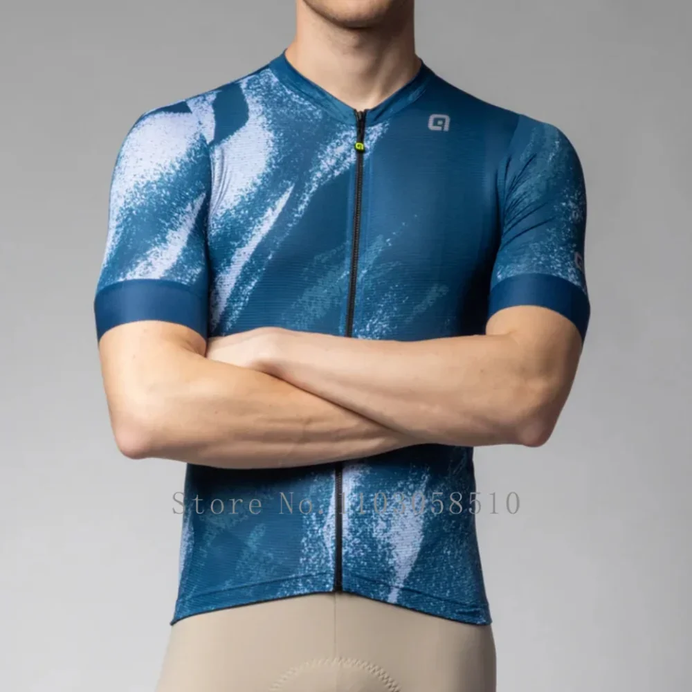 

Cycling Jersey Man Summer Anti-UV Jersey MTB with 3 Pockets Bike Short Sleeve Men Bicycle Shirt Outdoor Sports Clothing apparel