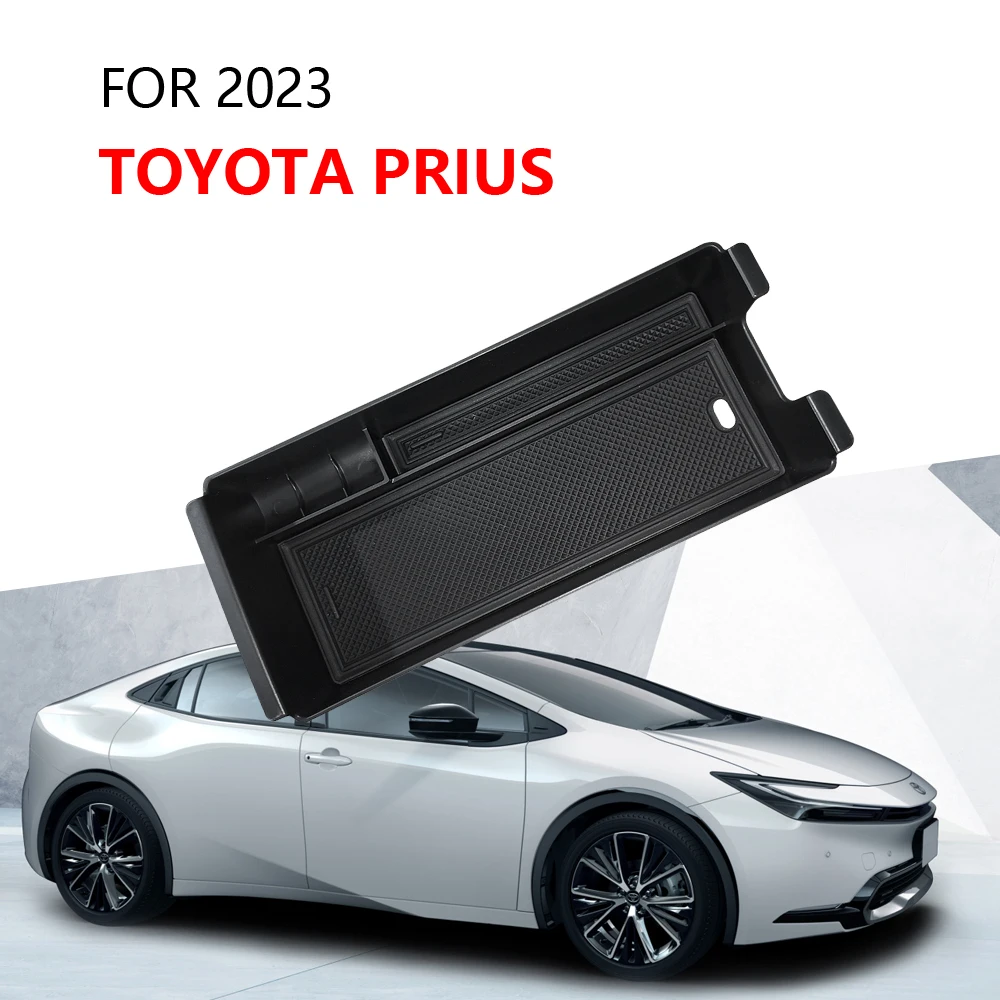 For Toyota Prius 2023+ Armrest Storage Box Central Center Console Glove Organizer Case Container Accessories