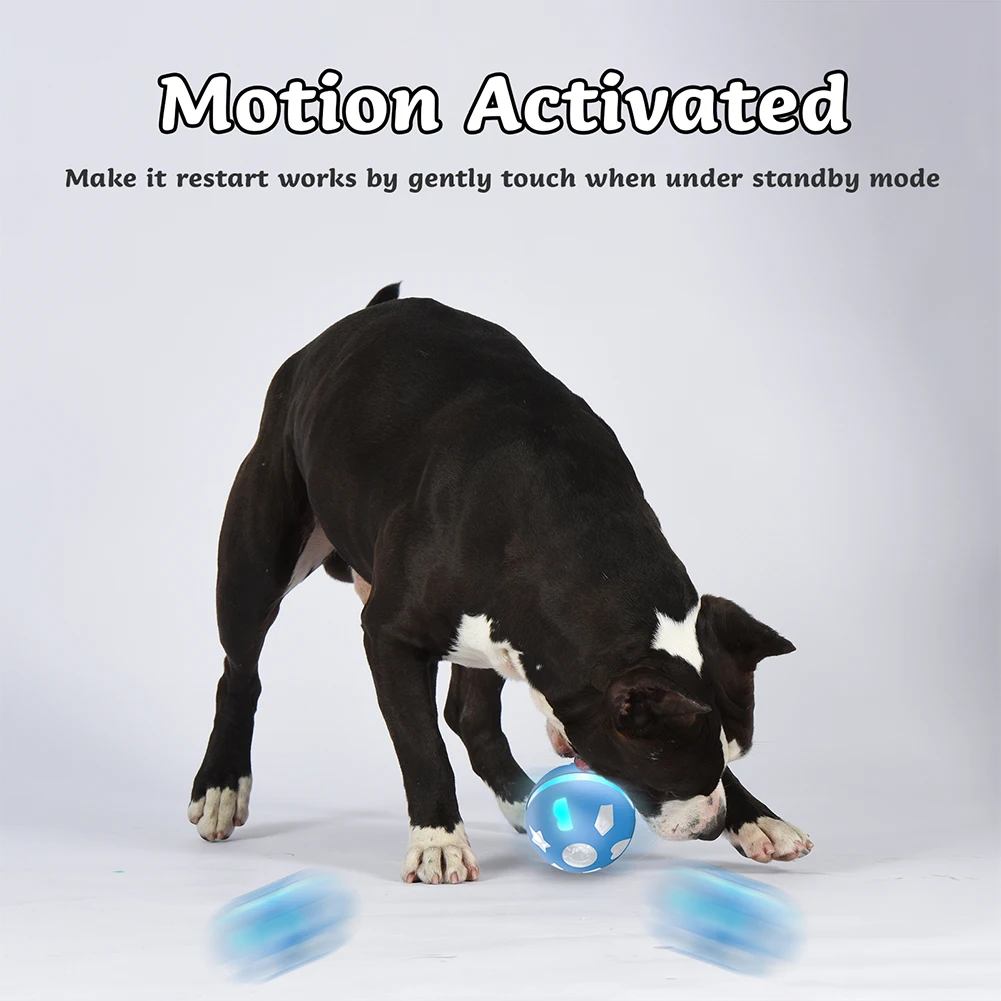 

Smart Interactive Dog Toy Wicked Ball for Indoor Cats/Dogs with Motion Activated / USB Rechargeable Dog Ball