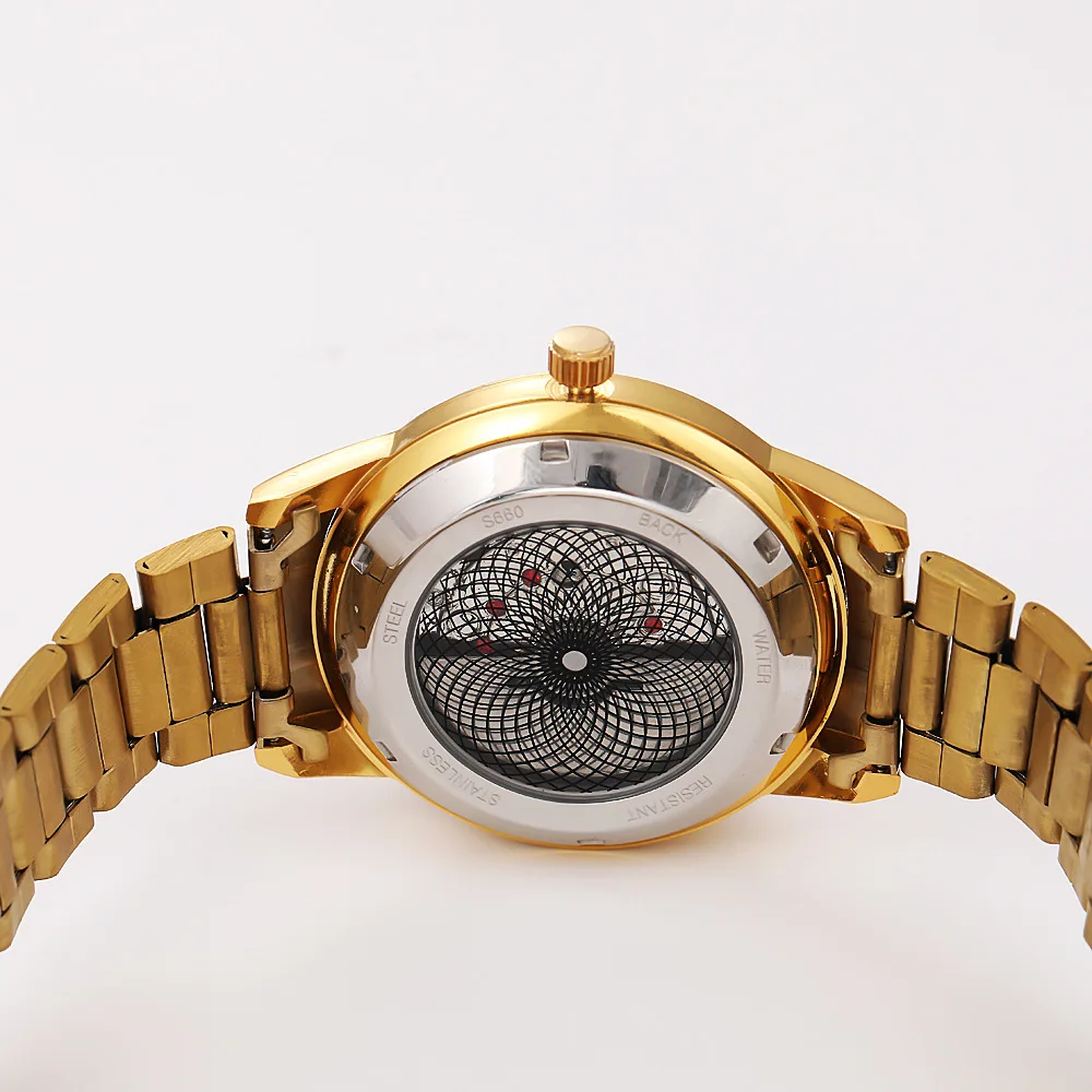 ساعة توربيون أوتوماتيكية كوارتز ستانلس ستيل كالاندر تناظرية عصرية كاجوال رياضية بإبزيم على شكل فراشة مضيئة مقاومة للماء Qua