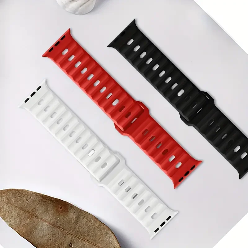 Strap For Apple Watch Band 44mm 45mm 40mm 41mm 49mm 38 42mm sport Silicone correa bracelet iwatch Series 3 6 5 se 7 8 9 ultra 2