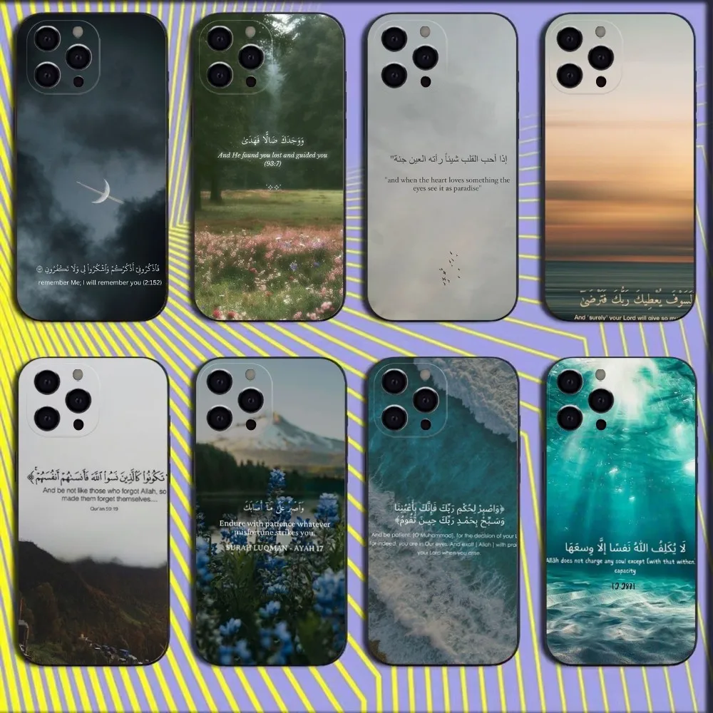 

islamic lyrics Phone Case For iPhone 16,15,14,13,12,11,Mini,Pro,SE,MAX White Matte Shockproof Cover