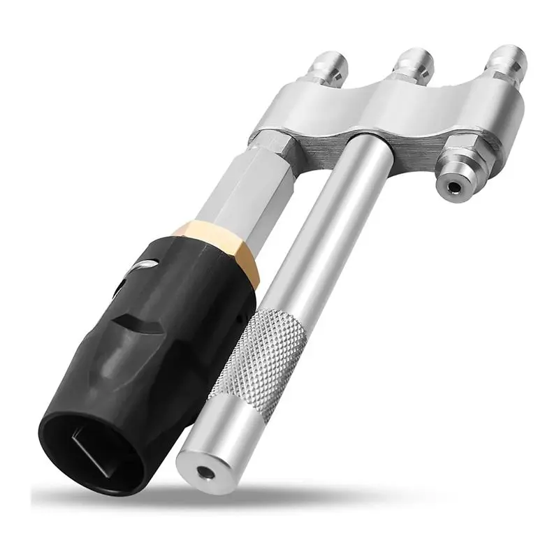 AEE2-Pressure Washer Chemical Tip M5 Twist Nozzles, Long Range Chemical Shooter For 3-7 GPM, 1/4 Inch Quick Connect 3 Nozzles