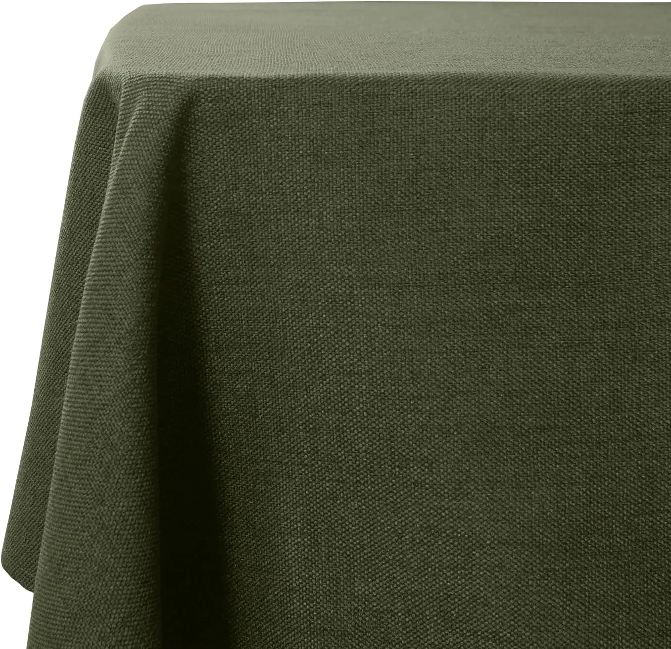 

Table Cloth Rectangle Table Cover 118x57 Inch Faux Linen Wrinkle Free and Waterproof Moss Green Rectangle Spring St. Pat