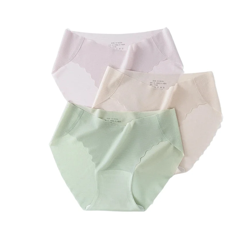 

Women's Underwear Seamless Ice Silk High Elasticity Women's Triangle Pants Women's Briefs women panties нижнее бельё женское