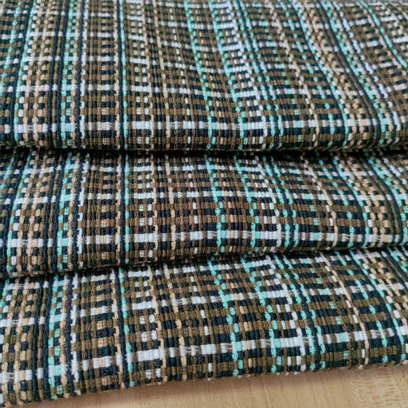 

Разноцветная твидовая ткань, окрашенная в пряжу для женщин, осеннее пальто, юбка, куртка, костюмы, ткань «сделай сам», швейный материал