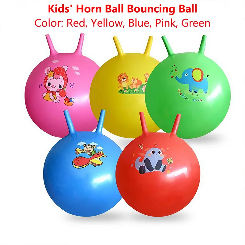 Giocattoli gonfiabili per bambini Palla gonfiabile in corno di capra Palla da salto gonfiabile Allenamento sensoriale morbido, Interazione genitore-figlio