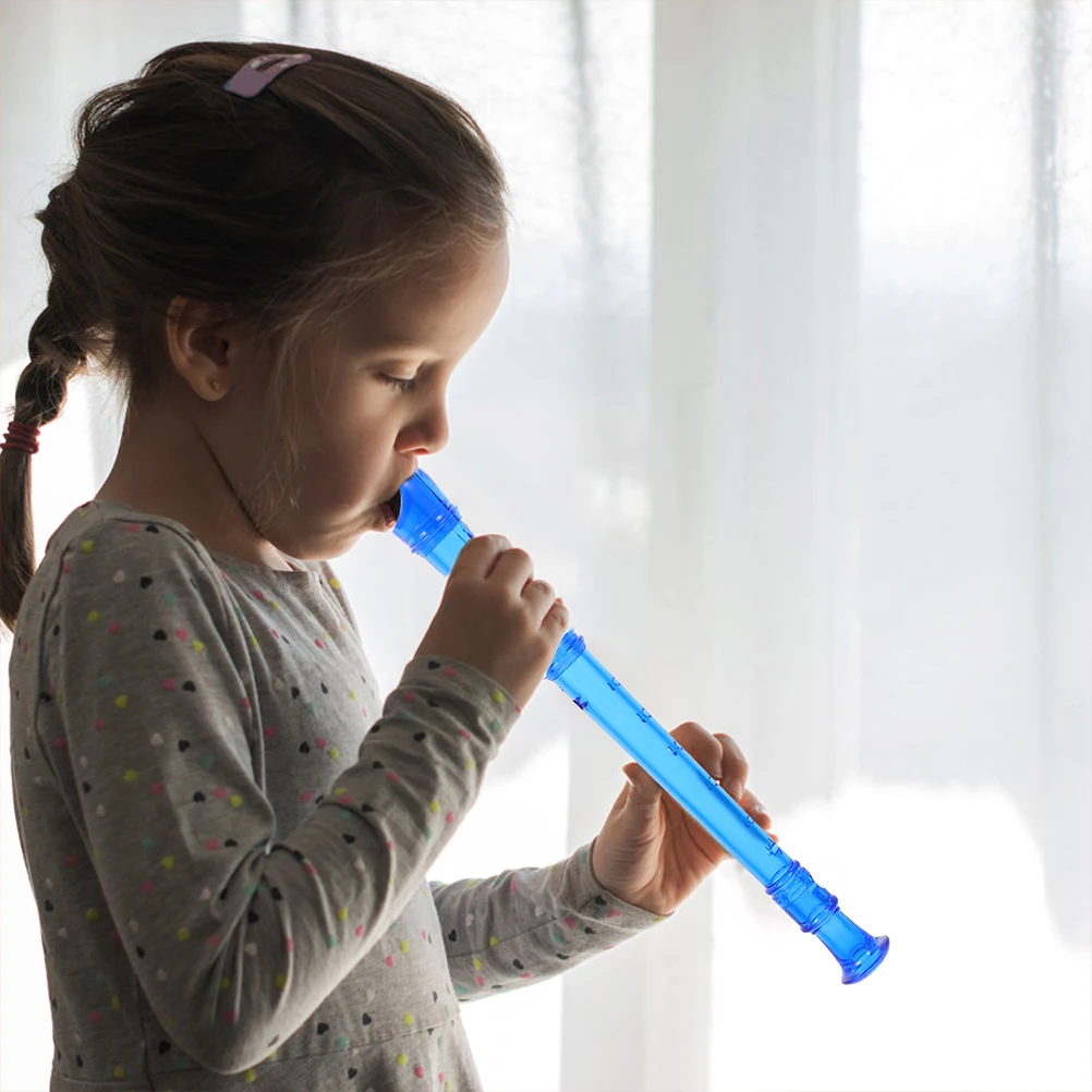 2 قطعة مسجل سوبرانو للأطفال المهنية الراتنج الكلارينيت 8 حفرة المبتدئين الناي لعبة موسيقية أداة ممارسة الرياح