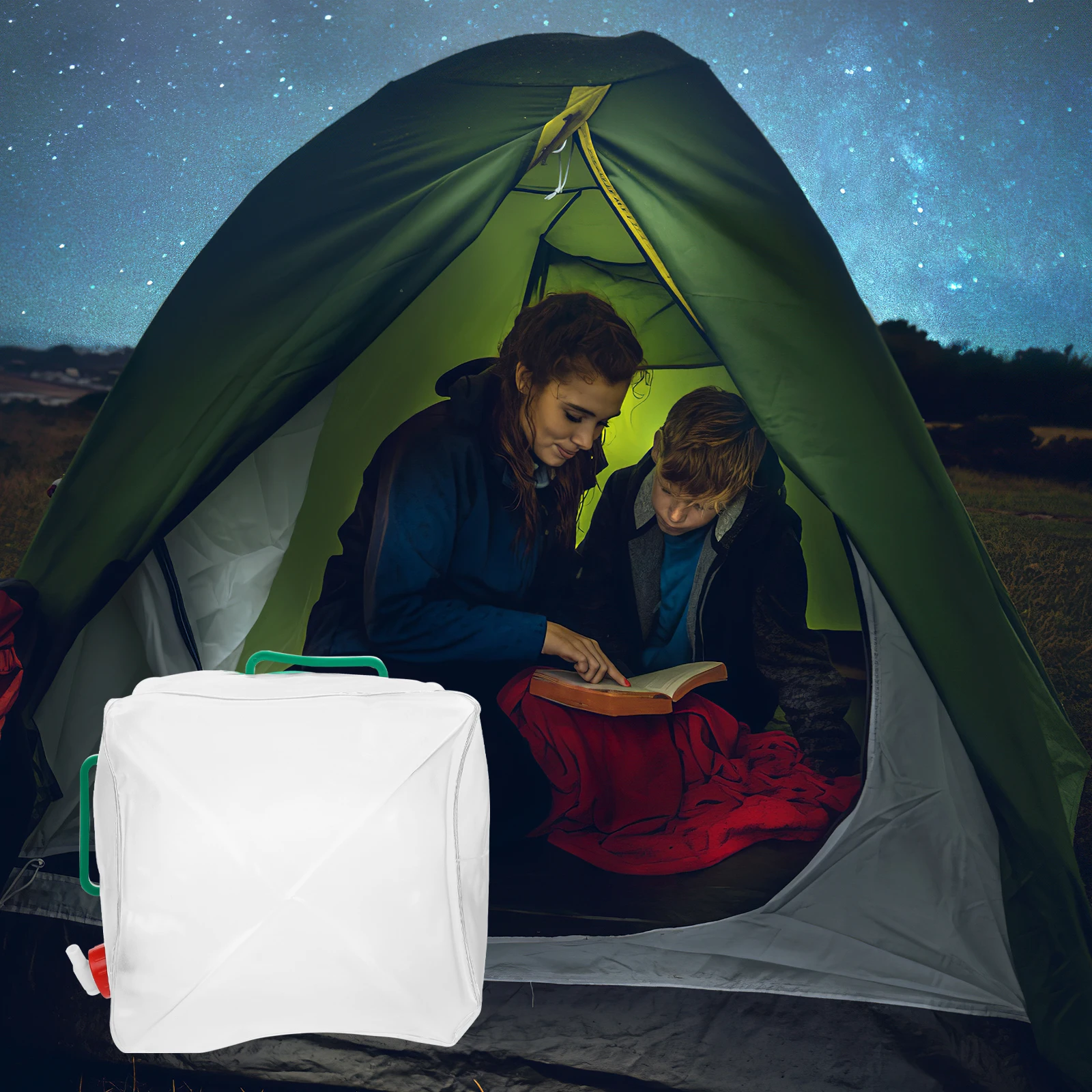 

Portable Bucket Camping Water Carrier Folding Storage Bag Kettle Drinking Pvc Multifunctional Foldable Container Travel