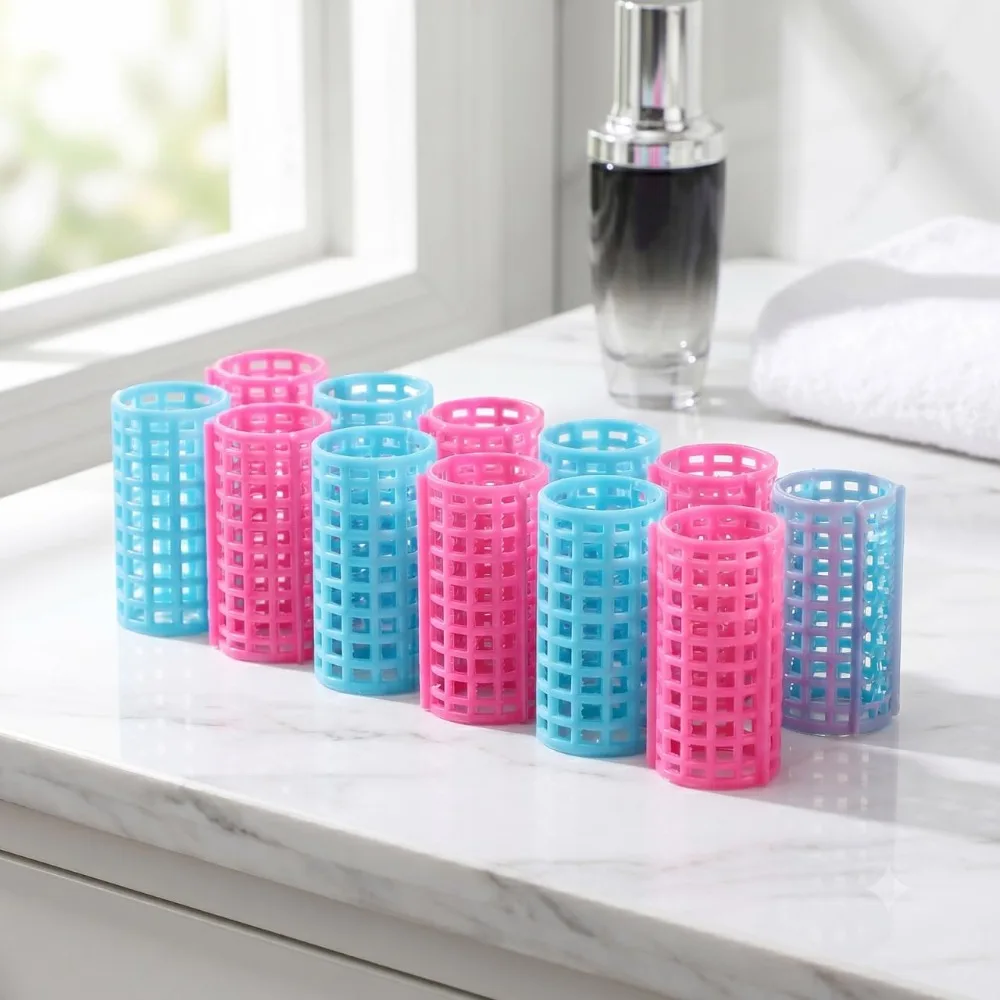 Heatless Hair Curlers Set of 12 for Styling