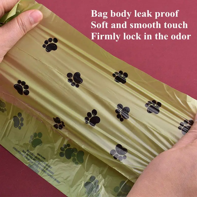 Saco De Lixo Biodegradável Pet, Sacos De Cocô De Cão, Bulk Perfumado Poop Bag, Sacos De Resíduos De Gato Degradável, Poop Dog Dispenser, 1/42 Rolo