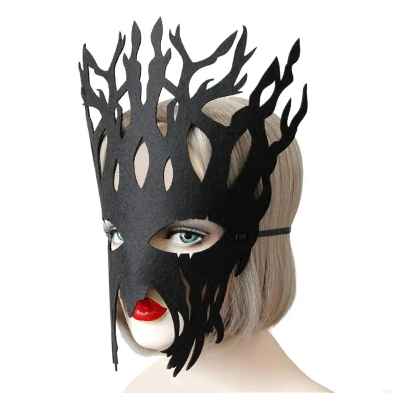 H58e Face Mask Halloween Tree Mask for Kids Man Man Carnivals Cosplay Party