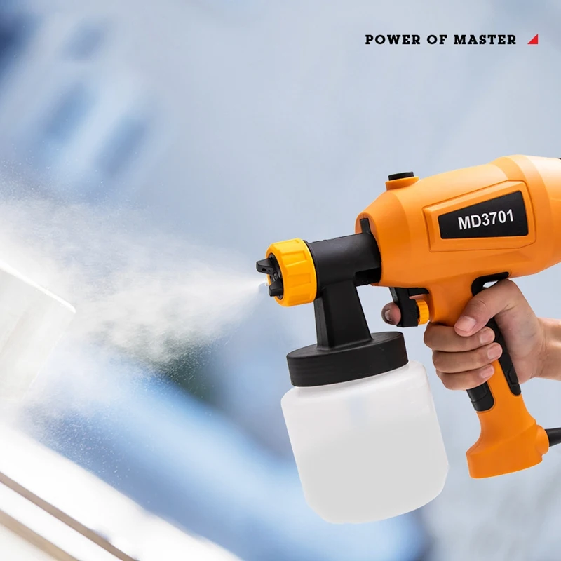 Paint Sprayer, 550W High Power HVLP Spray G-Un, Easy To Clean, With 4 Nozzles For Furniture Cabinets Fence Car US Plug