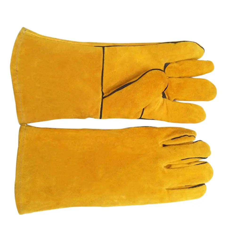 

Anti Bite Gloves Protective Pet Keeping Training Yellow Feeding Supplies Durable Practical Use Parrot Accessories Skin Friendly