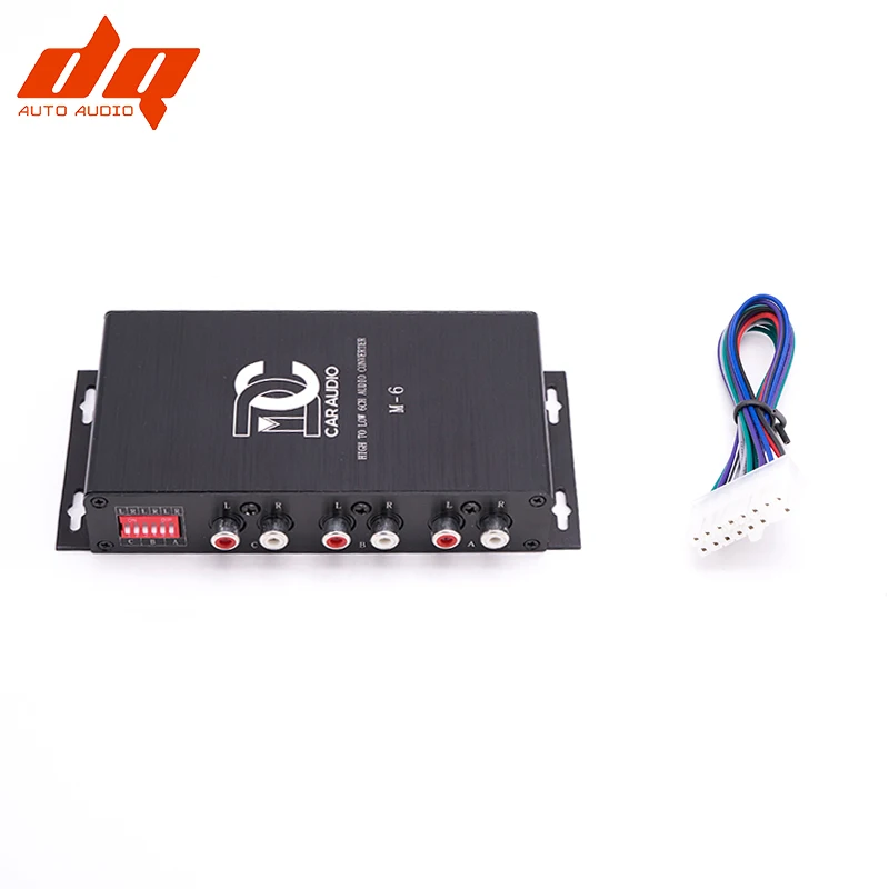 1PCS High Quality Car Audio Subwoofer Amplifier 6 In 6 Out 6 Channel 6Way High Fidelity Active High Turn Low Audio Converter New