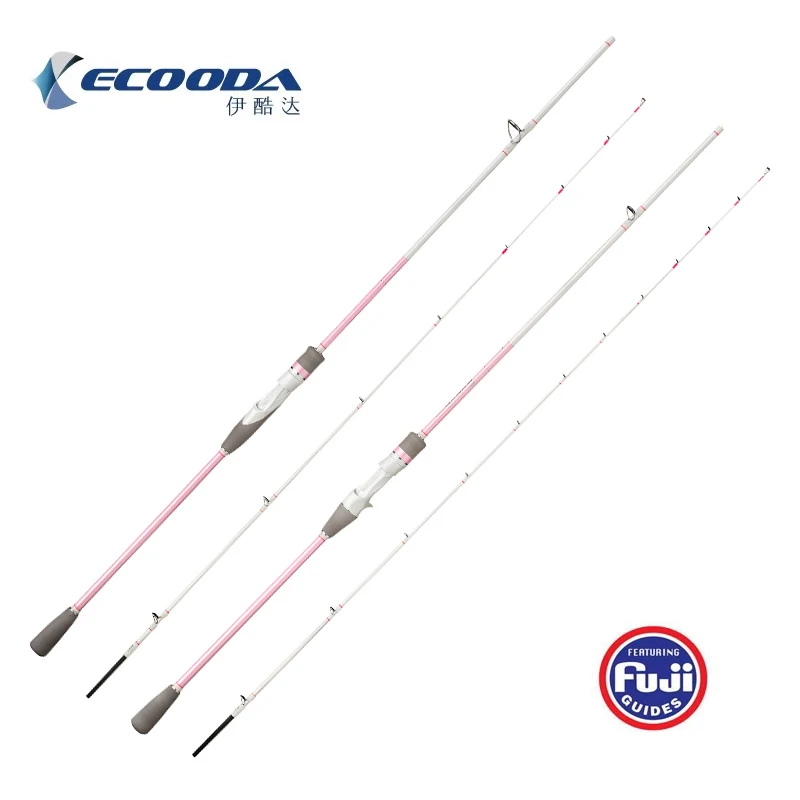 

2022 ECOODA EBTX Light Boat Fishing Rod 1.68m 1.98m Offshore Rod Fuji Parts Solid Carbon Rod Lure Weight 50-150g 10-50#