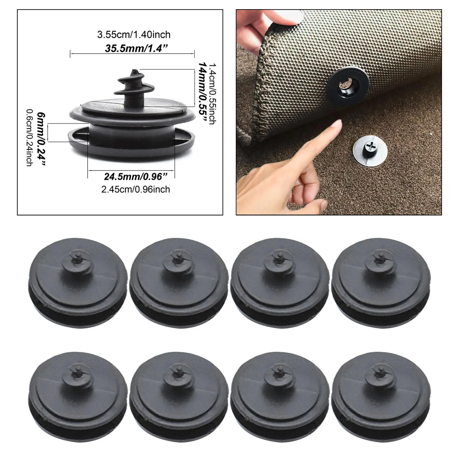 

8 шт. универсальные автомобильные зажимы для ковриков, высокопроизводительные прочные автомобильные детали, автомобильные аксессуары, автомобильные зажимы для ковров для внедорожника, седана