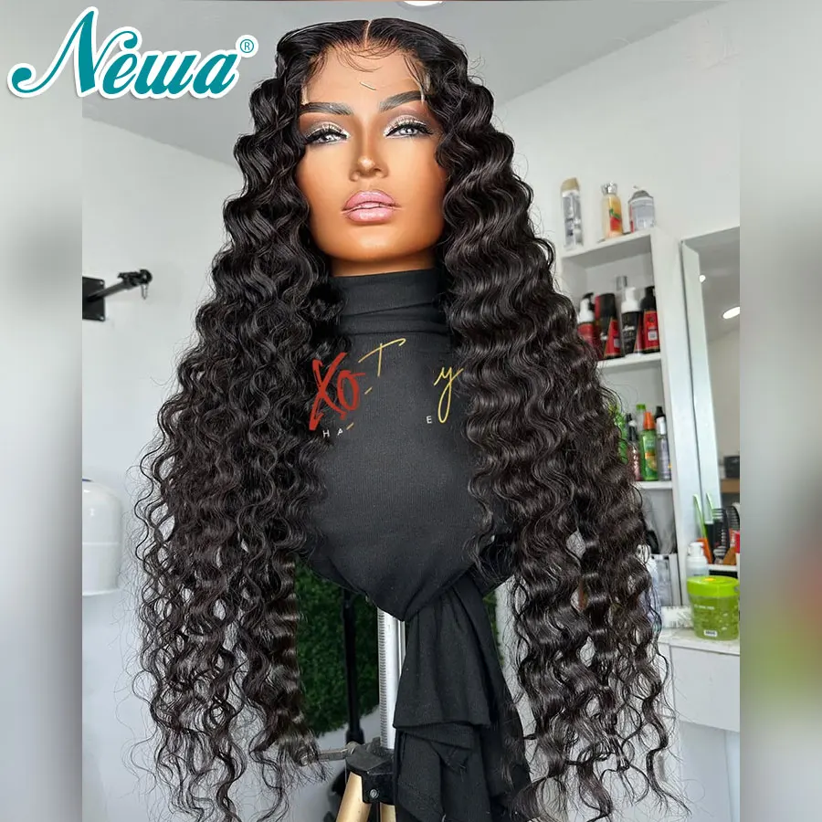 Newa الترا المجهزة HD الدانتيل الباروكة غلويليس الشعر البشري HD الدانتيل إغلاق شعر مستعار شعري طبيعي قبل قطعها غير مرئية HD الدانتيل شعر مستعار أمامي