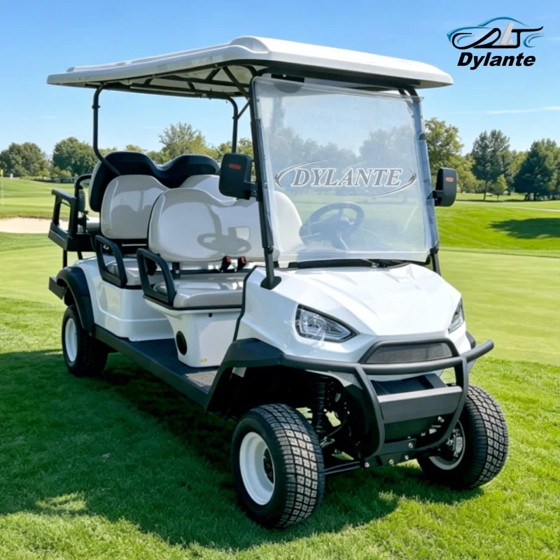 Dylante New Design Solar Panel 6-Seater Golf Cart Electric Multi-Purpose Vehicle Classic 5KW Hunting Off-Road Electric Vehicle