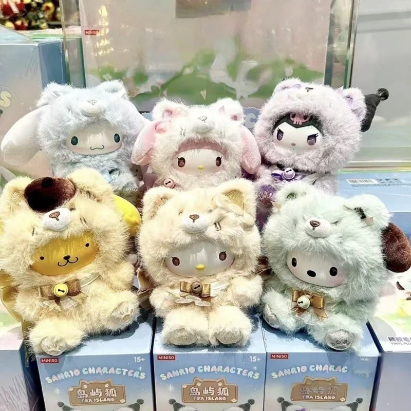 

В наличии Новая продукция Sanrio Island Fox слепая коробка плюшевая виниловая серия модель орнамент милые модные игры настольная периферия подарки