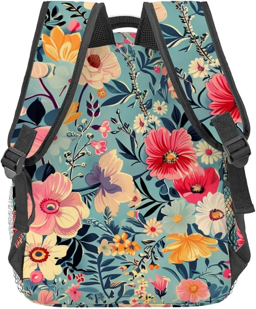 حقيبة ظهر مزهرة، حقيبة كمبيوتر محمول من البوليستر، حقائب ظهر زهرية نباتية ملونة للحديقة، حقيبة ظهر على شكل زهرة عتيقة، حقيبة ظهر هدايا لـ
