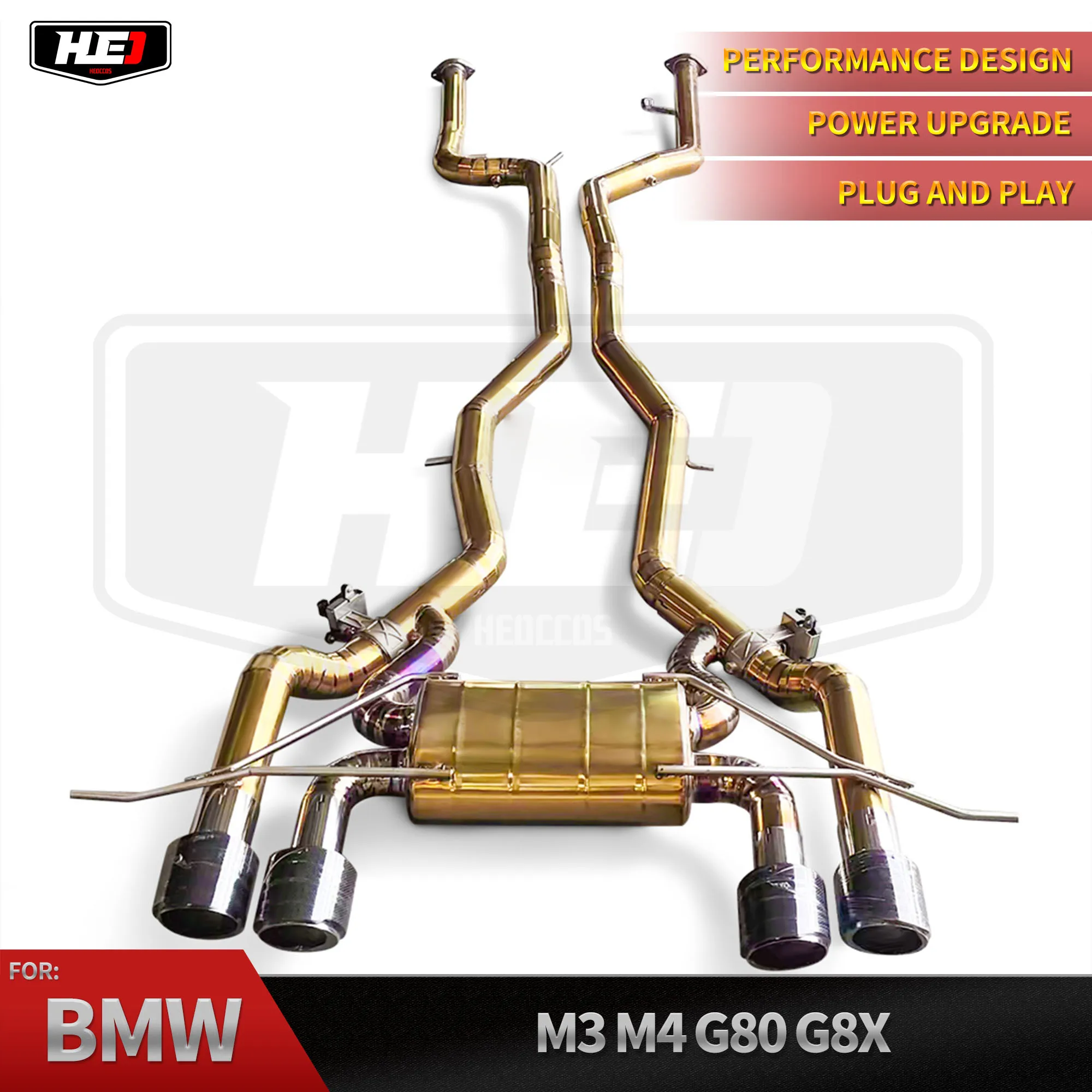 

Высокая производительность HEO для Bmw M3/M4 G80/G82/G8x 3,0T, выхлопная труба из титанового сплава Catback, автомобильная выхлопная система